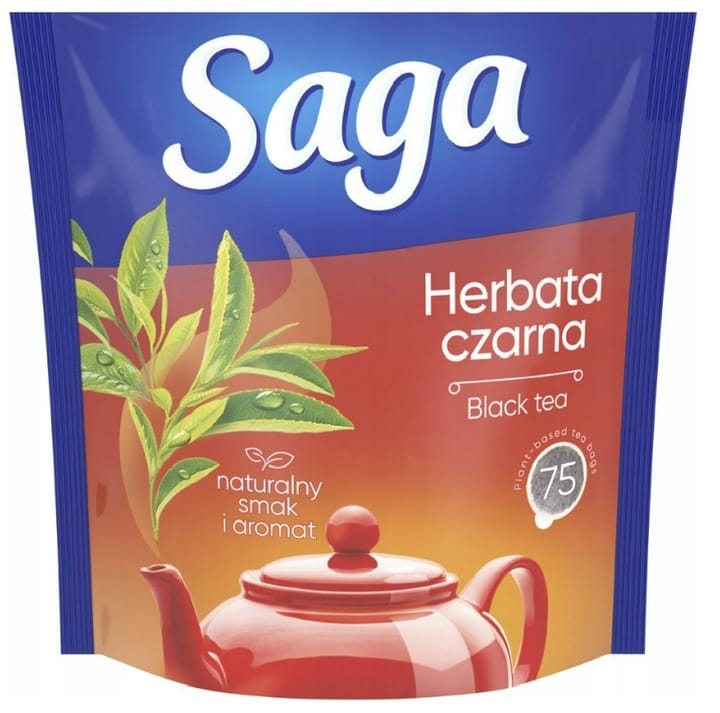 Herbata SAGA czarna (75 torebek*1,4g)