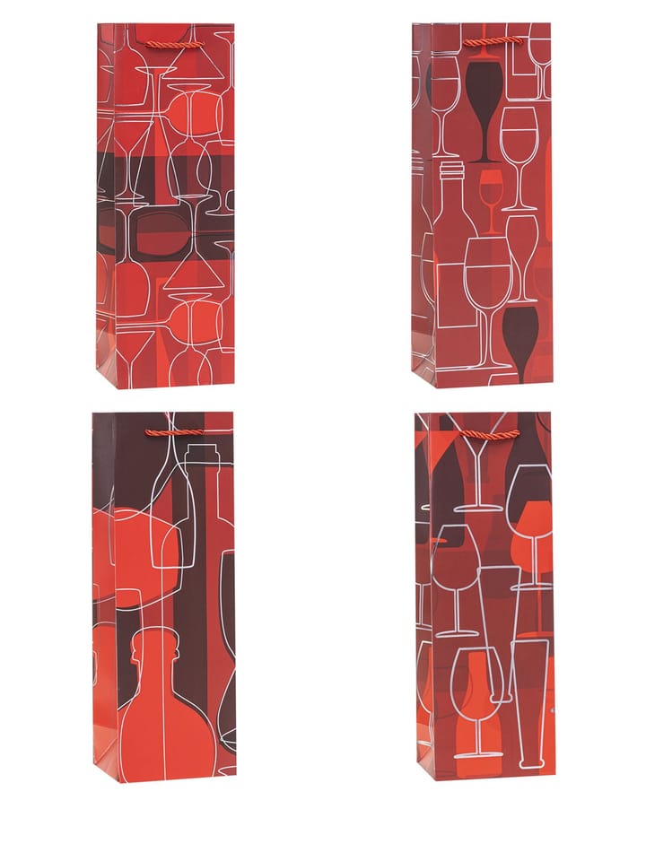 Torebka prezentowa 12x35x9cm na butelkę TBG-24210-BB-HS ROZETTE