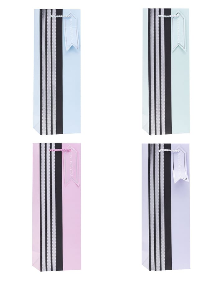 Torebka prezentowa 12x35x9cm na butelkę TBG-24213-BB-HS ROZETTE