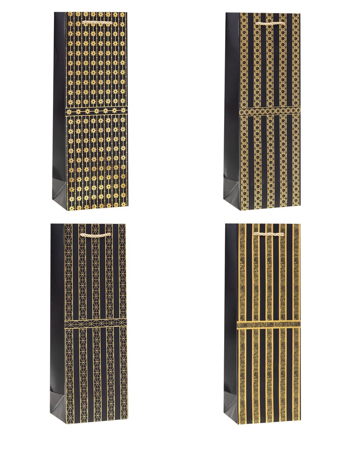 Torebka prezentowa 12x35x9cm na butelkę TBG-24216-BB-HS ROZETTE