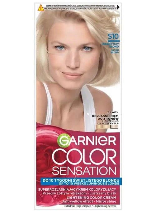 Krem koloryzujący rozjaśniający Garnier Color Sensation S10 Srebrzyst Blond