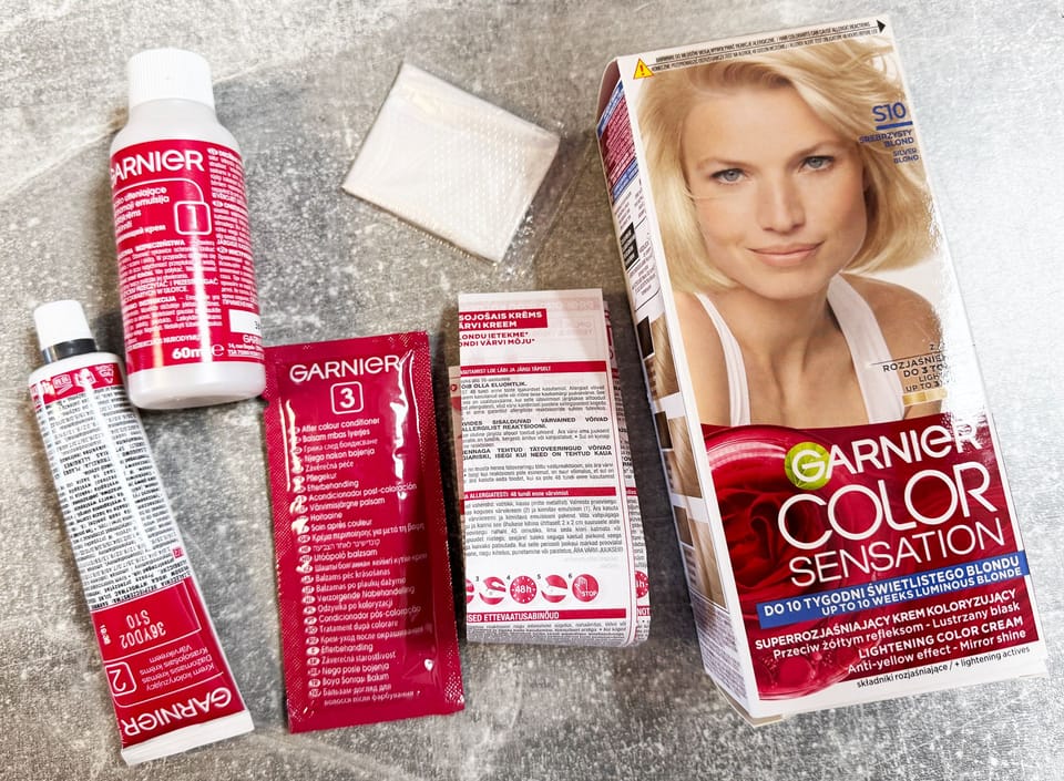 Krem koloryzujący rozjaśniający Garnier Color Sensation S10 Srebrzyst Blond