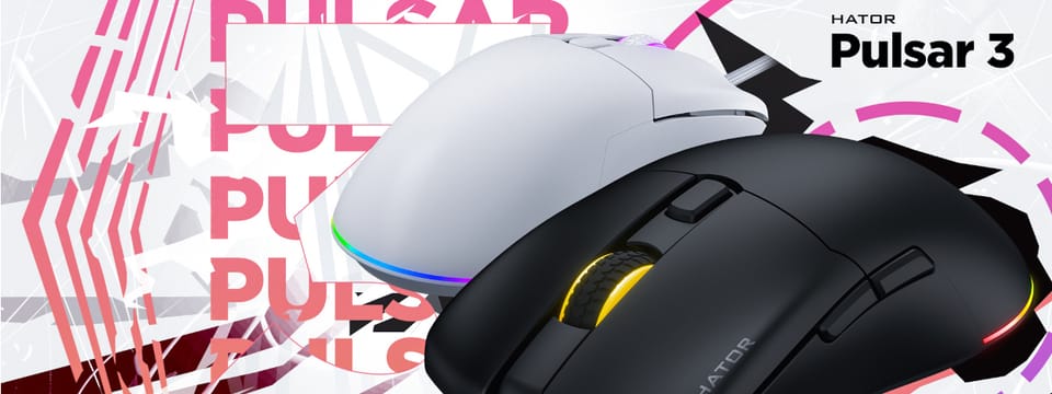 Mysz dla graczy Hator Pulsar 3 czarna