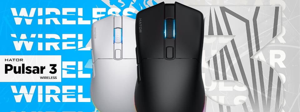 Mysz dla graczy Hator Pulsar 3 Wireless czarna