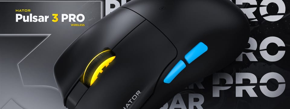 Mysz dla graczy Hator Pulsar 3 Pro Wireless czarna