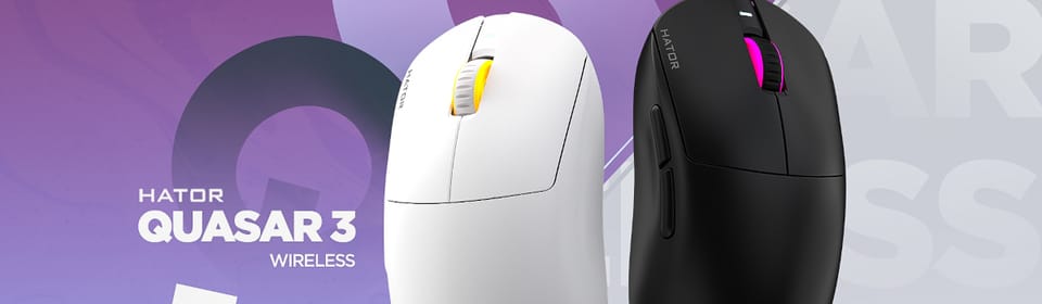 Mysz dla graczy Hator Quasar 3 biała