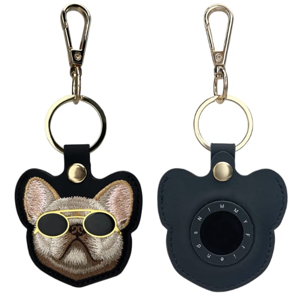 Etui na lokalizator / brelok Nimmy       Glasses Cool Dog czarny
