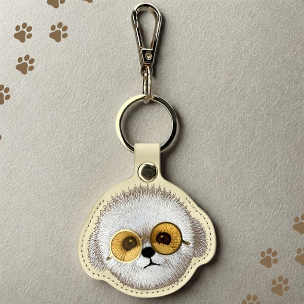 Etui na lokalizator / brelok Nimmy       Glasses Cool Dog khaki