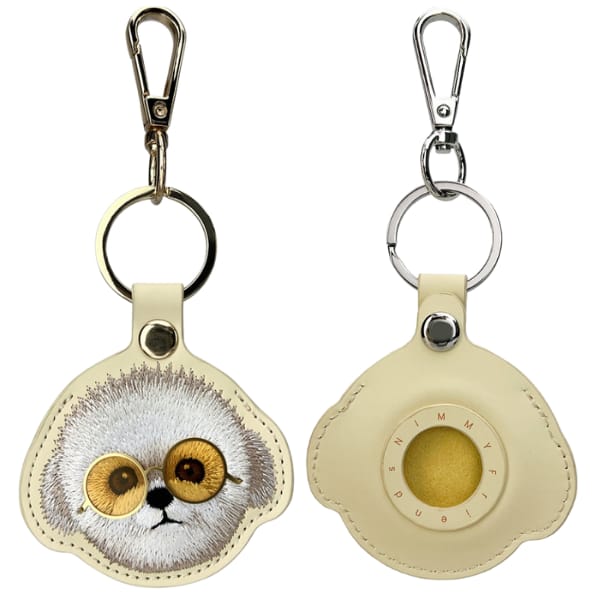 Etui na lokalizator / brelok Nimmy       Glasses Cool Dog khaki