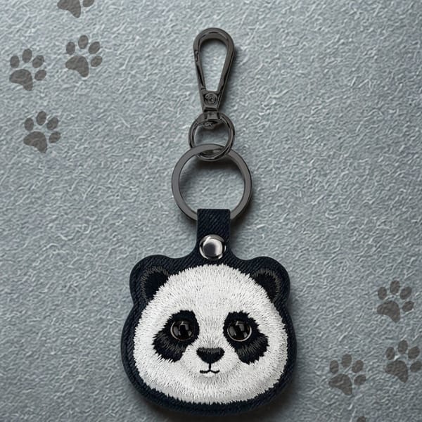 Etui na lokalizator / brelok Nimmy Big   Eyed Pet 2.0 Panda czarny