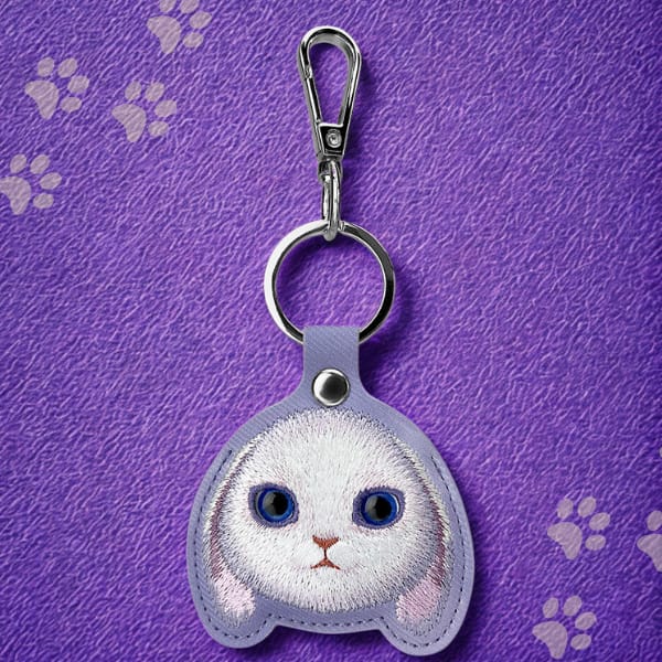 Etui na lokalizator / brelok Nimmy Big   Eyed Pet 2.0 Rabbit fioletowy