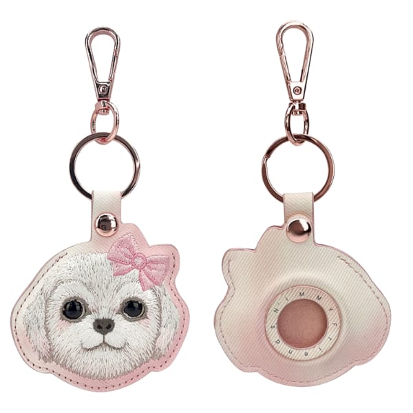 Etui na lokalizator / brelok Nimmy New   Big Eyed Pet 2.0 Dog różowy