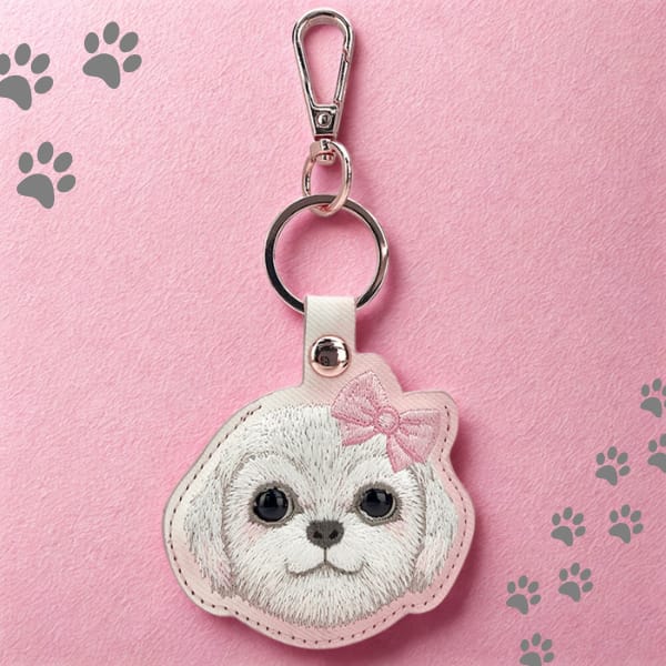 Etui na lokalizator / brelok Nimmy New   Big Eyed Pet 2.0 Dog różowy