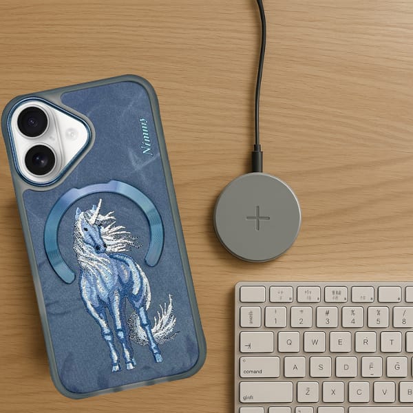 Etui Nimmy Magnetic Fantasy Animal       MagSafe do iPhone 16 niebieski
