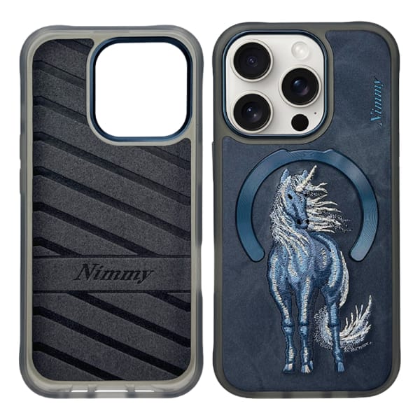 Etui Nimmy Magnetic Fantasy Animal       MagSafe do iPhone 16 Pro Max niebieski