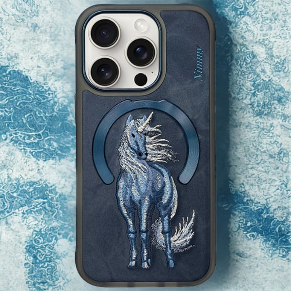 Etui Nimmy Magnetic Fantasy Animal       MagSafe do iPhone 16 Pro Max niebieski