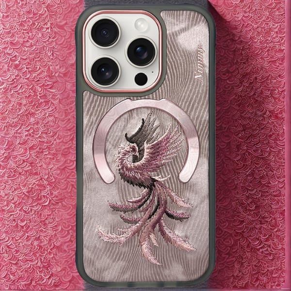 Etui Nimmy Magnetic Fantasy Animal       MagSafe do iPhone 16 Pro różowo złoty