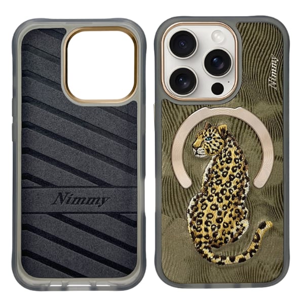 Etui Nimmy Magnetic Fantasy Animal       MagSafe do iPhone 16 Pro złoty