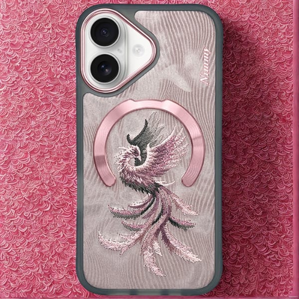Etui Nimmy Magnetic Fantasy Animal       MagSafe do iPhone 16 różowo złoty