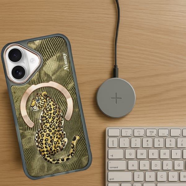 Etui Nimmy Magnetic Fantasy Animal       MagSafe do iPhone 16 złoty