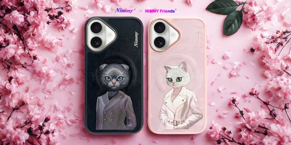 Etui Nimmy Magnetic fashion cute pet     MagSafe do iPhone 16 różowy