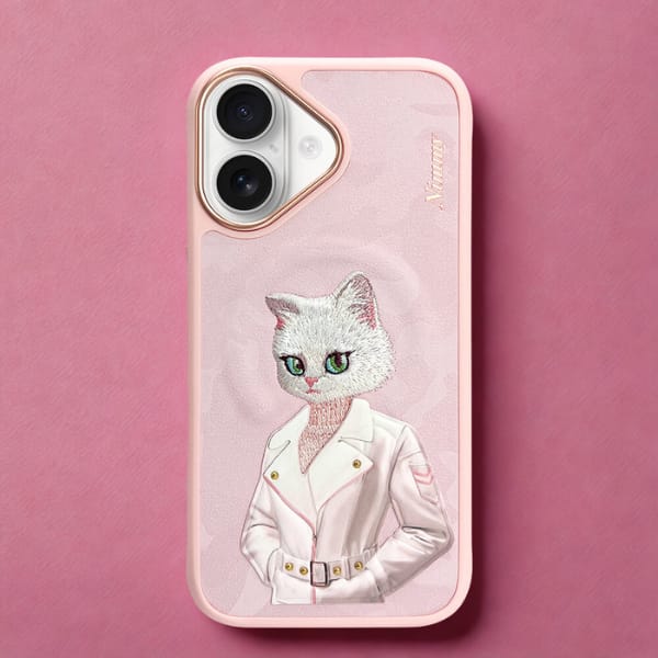 Etui Nimmy Magnetic fashion cute pet     MagSafe do iPhone 16 różowy