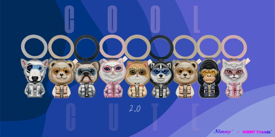 Magnetyczna zawieszka Nimmy Cool&Cute    2.0 Wolf czarny