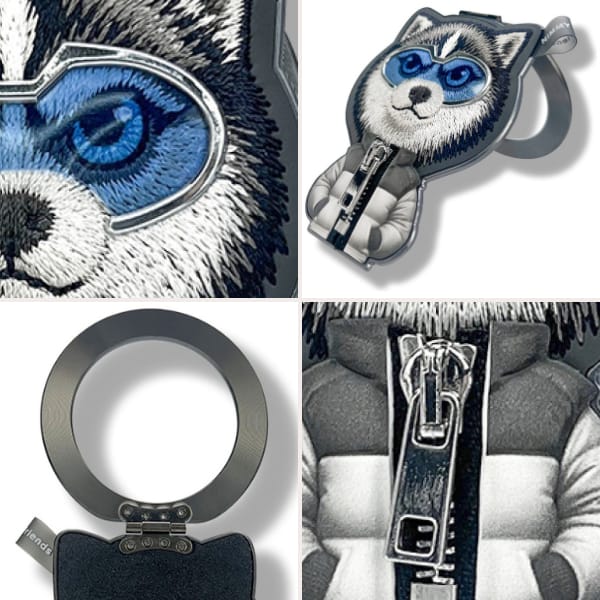 Magnetyczna zawieszka Nimmy Cool&Cute    2.0 Wolf czarny