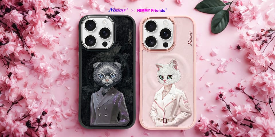 Etui Nimmy Magnetic fashion cute pet     MagSafe do iPhone 16 Pro różowy