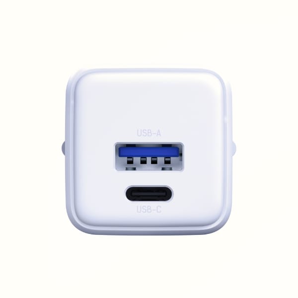 Ładowarka sieciowa 3MK Hyper GaN Charger 20W 1xUSB-A 1XUSB-C PD QC4+ biały