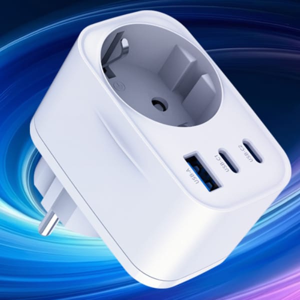 Adapter sieciowy 3MK Hyper Comfort       Charger 30W 1xUSB-A 2xUSB-C 1xSchuko PD QC3.0 biały