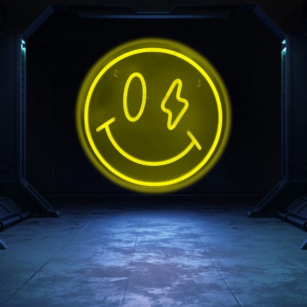 Neon Beline Light Uśmiechnięta buźka