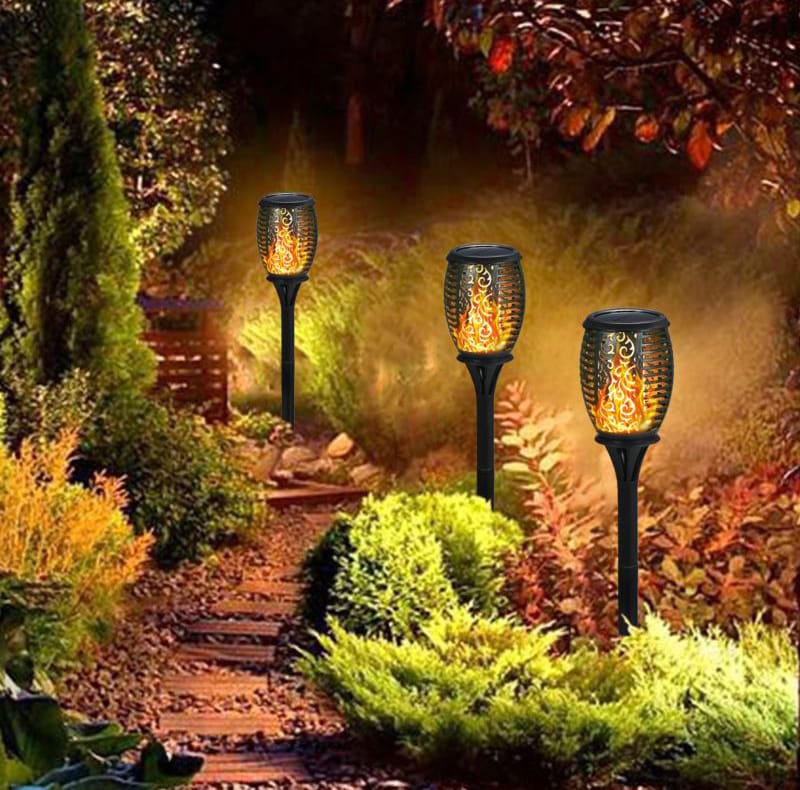 Solarne pochodnie 6 sztuk Lampy LED z płomieniem