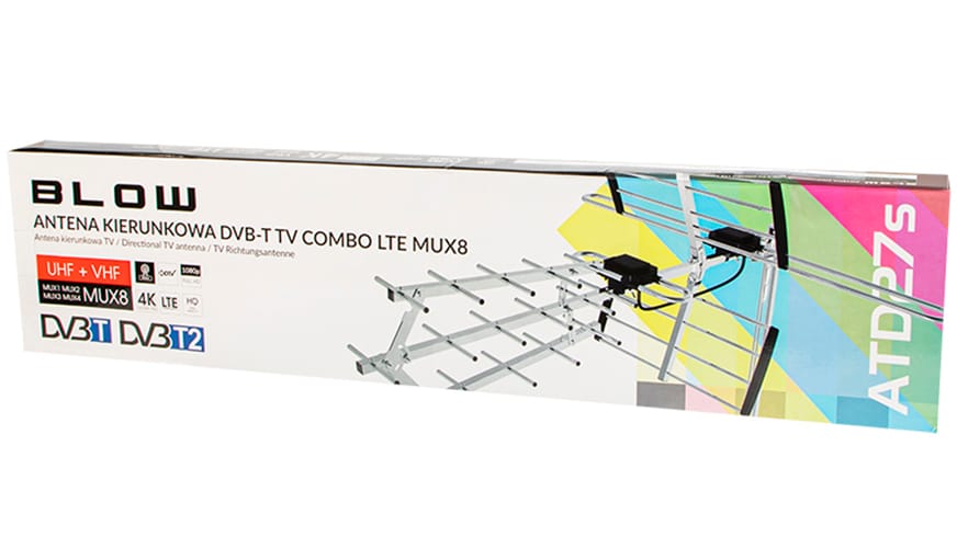 Antena DVB-T2 Blow ATD27S VHF/UHF MUX8 pasywna