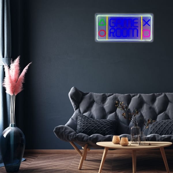 Neon Beline Light Gamepad Game Room