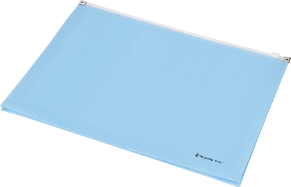 Koperta z suwakiem A4 niebieska przestrzenna C4611 0410-0038-03 Panta Plast