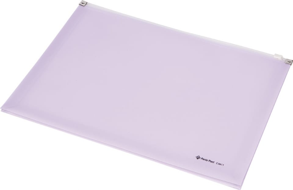 Koperta z suwakiem A4 fioletowa przestrzenna C4611 0410-0038-15 Panta Plast