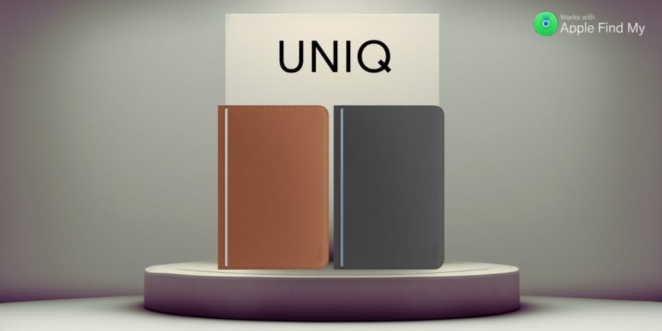Etui na paszport UNIQ Belmont z Apple    Find My blokada RFID karmelowy beżowy