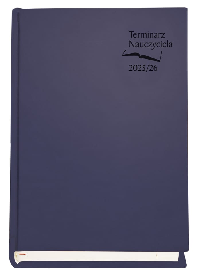 Terminarz NAUCZYCIELA 2025/2026 granatowy T-155V-G Michalczyk i Prokop