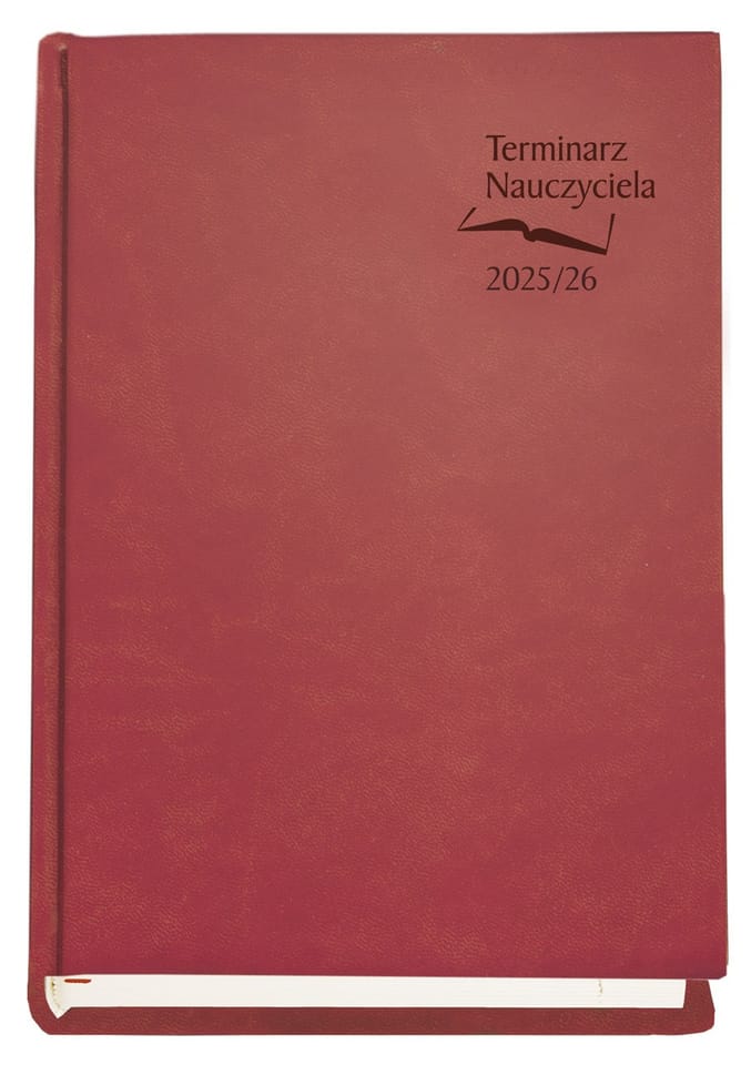 Terminarz NAUCZYCIELA 2025/2026 bordowy T-155V-B Michalczyk i Prokop