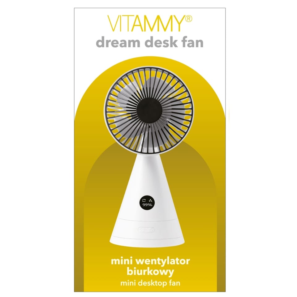 Specyfikacja techniczna wentylatora Vitammy Dream Desk Fan