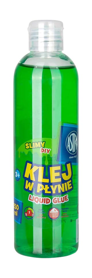 Klej szkolny w płynie transparentny 250ml zielony 401119006 ASTRA