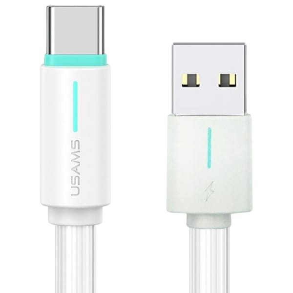 USAMS Kabel USB-C 3A YU Series 1mUSB-C/USB-A biały/white SJ732USB02 (US-SJ732 )