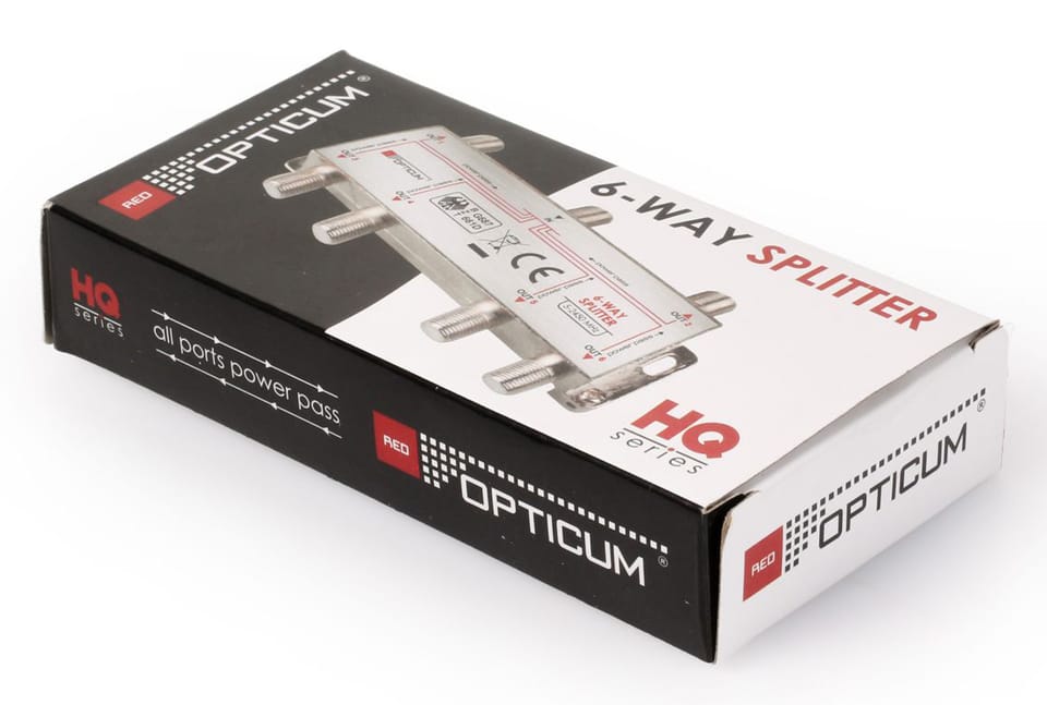 Splitter SAT Rozgałęźnik antenowy 1x6 Opticum 6WAY 5-2400MHz