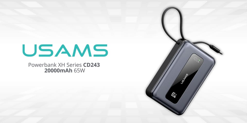 Powerbank USAMS XH Series CD243 20000mAh 65W tarnish