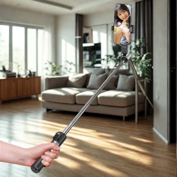 Selfie Stick USAMS ZB324 Mini Wireless   czarny