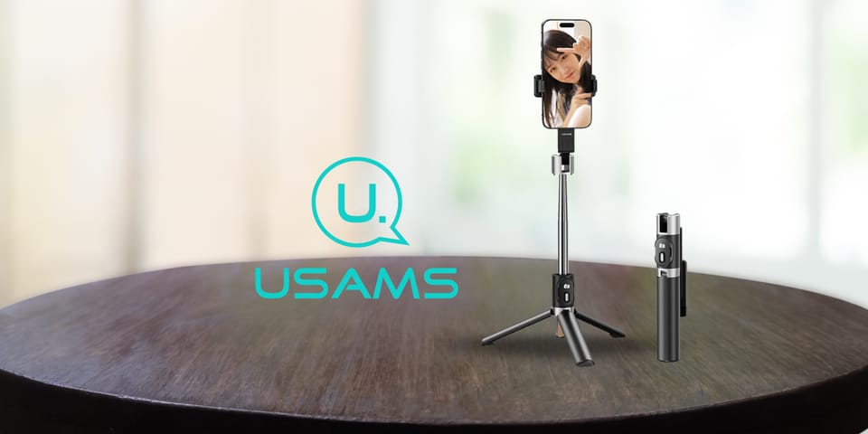 Selfie Stick USAMS ZB324 Mini Wireless   czarny