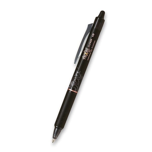 Wymazywalne pióro kulkowe FRIXION CLICKER 1.0 czarny BLRT-FR10-B PILOT