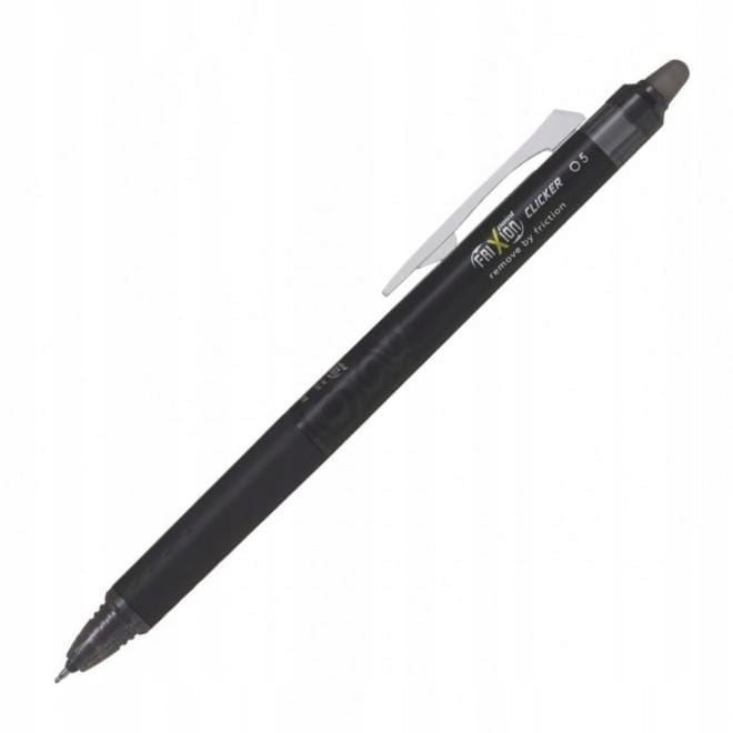 Pióro kulkowe Pilot clicker Frixion 0,5mm czarne BLRT-FR5-B
