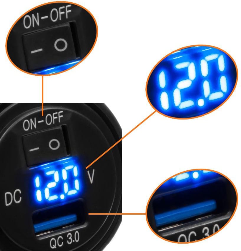 Motocyklowa ładowarka USB 12-24V eXtreme MUS13